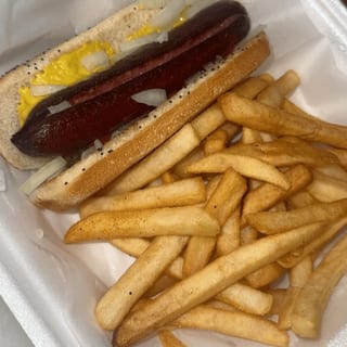 1. Chicago Polish (Beef) with Fries